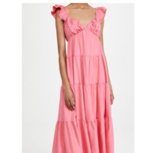 English Factory Ruffle Sleeve Maxi Dress